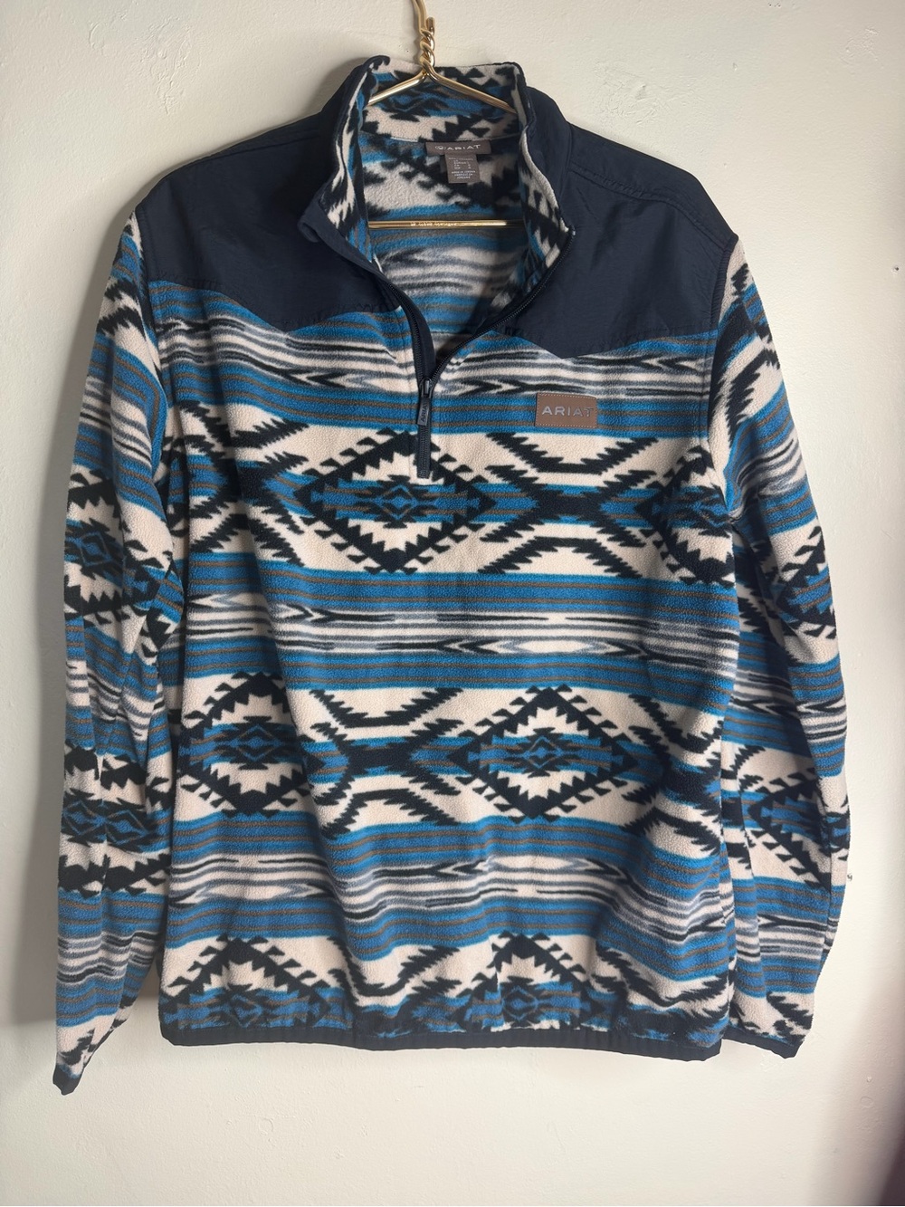 Ariat basis Aztec western 1/4 zip pull over